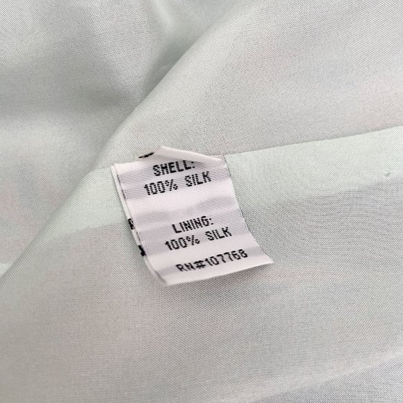 Sine Anthropologie 100% silk blue and pink dress size 6 | actual size 2/… - Picture 9 of 9